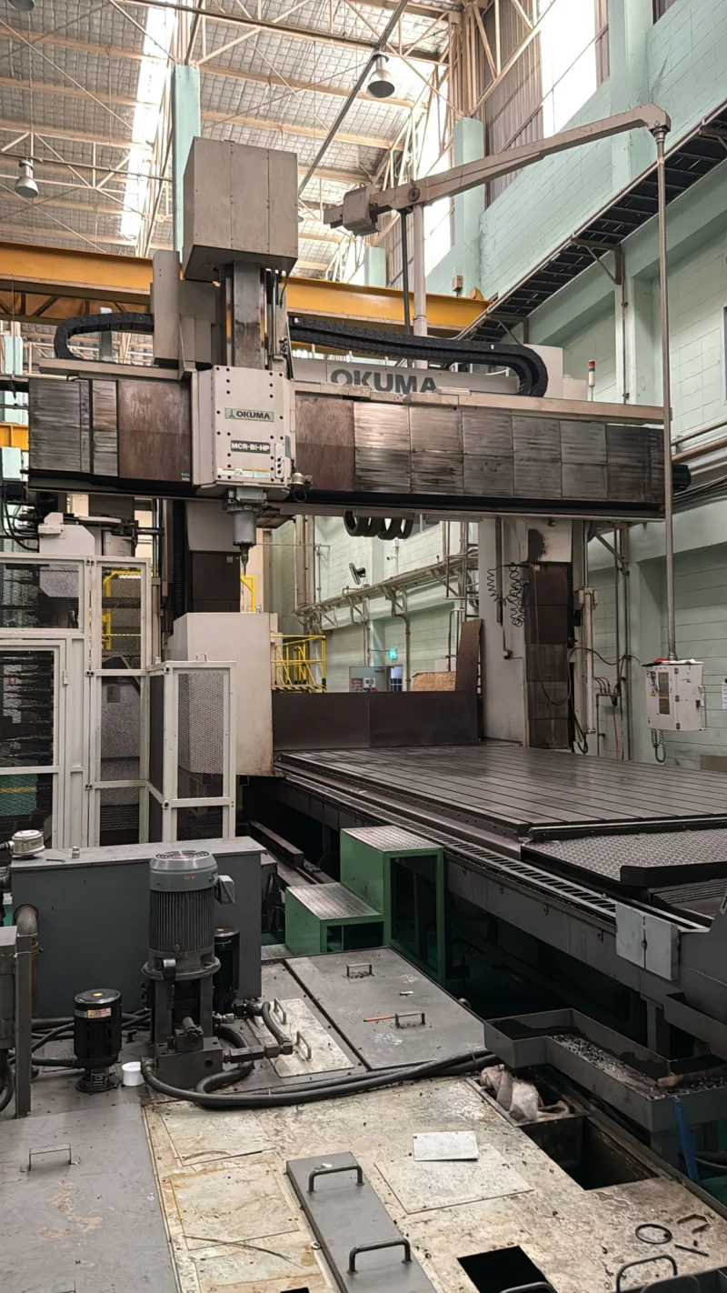OKUMA CNC DOUBLE COULMN TABLE SIZE 5000X2500MM