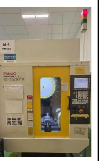 Fanuc robo dril with 4th and 5th axis rotary attachment 